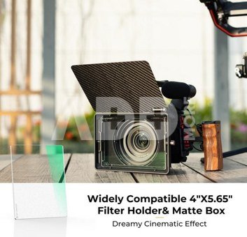 K&F Concept K&F Black Mist 1/8 Filter 4"x5.65" Dreamy Effect Cinema Square Filter Compatible with Tilta and Smal