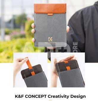 K&F Concept K&F Black Mist 1/8 Filter 4"x5.65" Dreamy Effect Cinema Square Filter Compatible with Tilta and Smal