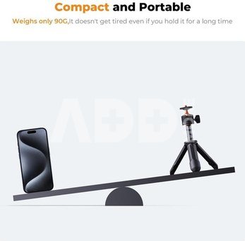 K&F Concept K&F Cell Phone Tripod MS02 34cm phone tripod with remote Black Orange