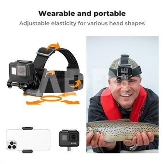 K&F Concept K&F Head Strap & Chest Mount Set for GoPro Hero, Session DJI Osmo Action Cameras