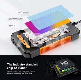 K&F Concept K&F Industrial Endoscope Camera 4.3" HD Screen 1080P with LED Lights 8mm/2m