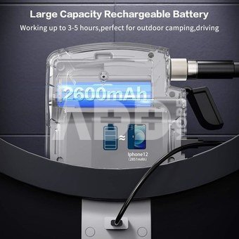 K&F Concept K&F Industrial Endoscope Dual Lens Inspection Camera 5.5mm with Metal Cable and 4.3' IPS Hard Screen, 8 LED Lights Hydro Camera, 20M