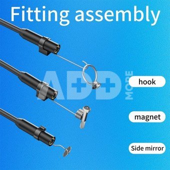 K&F Concept K&F Industrial Endoscope Inspection Camera borescope, 8 LED lights for iPhone, 8mm - 1m