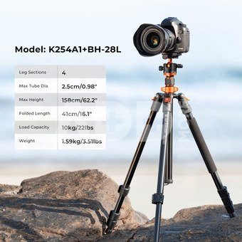 K&F Concept K&F K254A1+BH-28L 2-in-1 Quick Release Plate kits