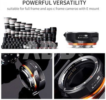 K&F Concept K&F Lens Adapter Ring EF/EF-S to E Auto Focus Electronic Lens Adapter