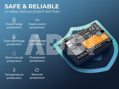K&F Concept K&F LPE6NH 2250mAh Digital Camera Dual Battery with Dual Channel Charger, for Canon Camera Charger