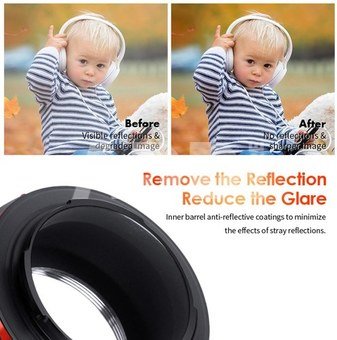 K&F Concept K&F M42 Lens to Sony NEX E-Mount Camera for Sony Alpha NEX-7 NEX-6 NEX-5N NEX-5 NEX-C3 NEX-3