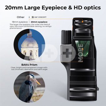 K&F Concept K&F Monocular Telescope 12X50 Outdoor Telescope Hunting, IP68 Dust-Proof Waterproof