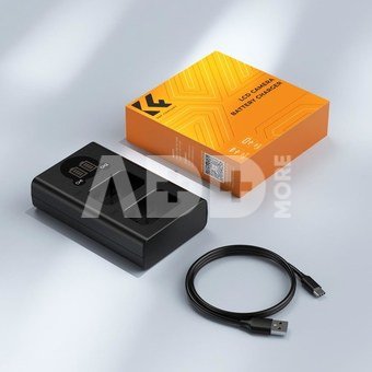 K&F Concept K&F NP-FW50 Digital Camera Dual LED Display Screen charger; Supports Micro USB and Type-C charging