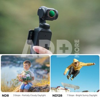 K&F Concept K&F VND Filters for DJI Osmo Pocket 3, Magnetic Variable ND2-32 + ND32-512 Neutral Density Filters 2