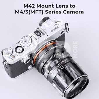 K&F Concept KF,M10126,HIGH PRECISION LENS ADAPTER,Anti reflection，M42-M4/3 IV PRO