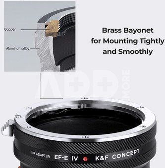 K&F Concept KF,M12106,HIGH PRECISION LENS ADAPTER,Anti reflection，EOS-NEX IV PRO