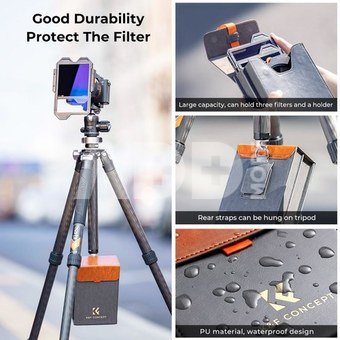 K&F High-End Square Bracket System, with built-in 95mm CPL, with 67/72/77/82mm adapter ring, Square