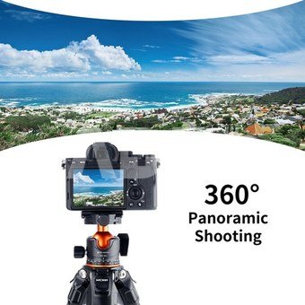 K&F Professional 35mm Metal Tripod Ball Head 360 Degree Rotating Panoramic with 1/4 inch Quick Release Plate