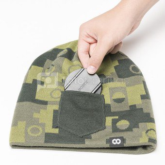 Kepurė - Cooph Beanie WINTER - Green Camouflage