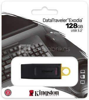 Kingston DataTraveler Exodia 128 GB, USB 3.2, Black