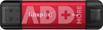 Kingston Dual Portable Solid-State Drive, USB Type-A and Type-C | 1000 GB | Solid-state drive interface USB 3.2 Gen 2 | Read speed 1050 MB/s | Write speed 950 MB/s