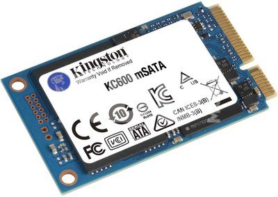 Kingston KC600 1000 GB, SSD interface mSATA, Write speed 520 MB/s, Read speed 550 MB/s