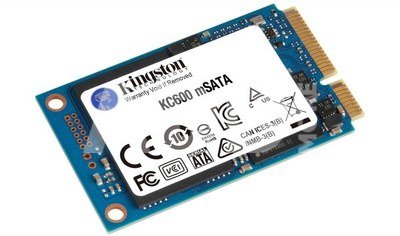 Kingston KC600 256 GB, SSD interface mSATA, Write speed 500 MB/s, Read speed 550 MB/s