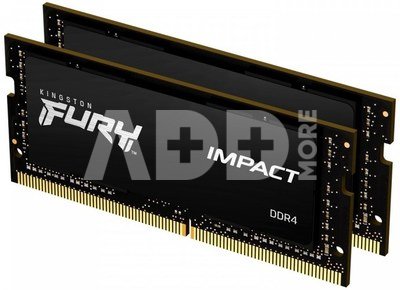 Kingston Memory DDR4 Fury Impact SODIMM 32GB(2*16GB)/3200 CL20