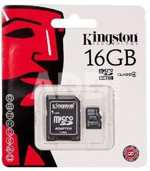 Kingston microSDHC 16GB class4 + adapter