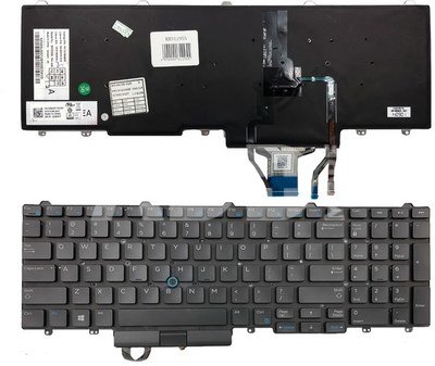 Klaviatūra Dell: Latitude E5550, E5570, 5580 / Precision15 7510, 3510 / Precision 17 7710