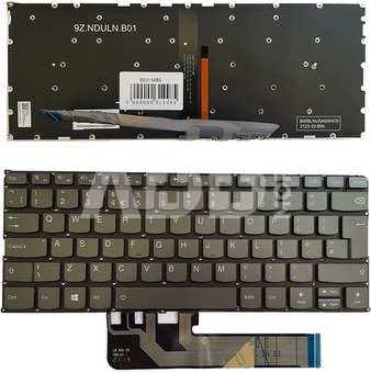 Klaviatūra Lenovo Yoga 730-13IKB, 730-15IKB, UK, su pašvietimu