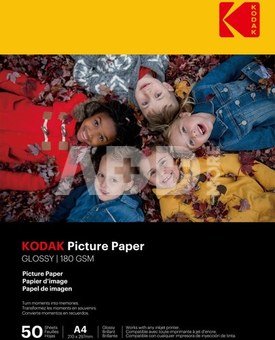 Kodak 180gsm 9.1 mil Glossy A4x50
