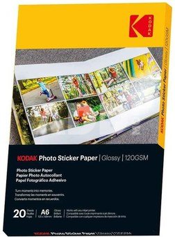 Kodak Photo Sticker Paper Gloss 120gsm A6x20 (3510652)