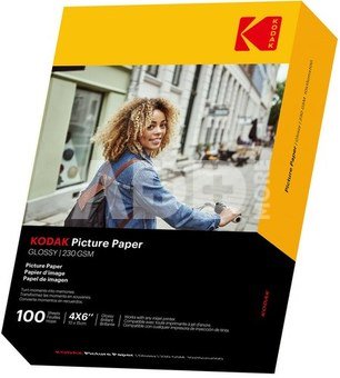Kodak Picture Paper 230g 11.8 mil Glossy 4/6x100 (9891164)