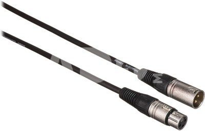 Kramer 3-Pin XLR Male to 3-Pin XLR Female Quad-Style Cable (3')