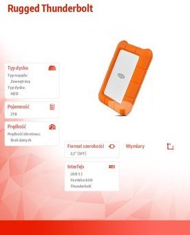 LaCie Rugged USB-C 2TB Mobile Drive