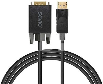 Savio Cable Display Port-VGA CL-203 1.8 m SAVIO