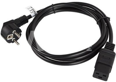 Lanberg Cable power CEE 7/7 - IEC 320 C19 16A VDE 1.8M black