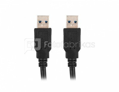 Lanberg Kabel USB -A M/M 3.0 1.0m czarny