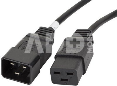 Lanberg Power cord extension cord IEC 320 C19 - C20 VDE 1.8M VDE black