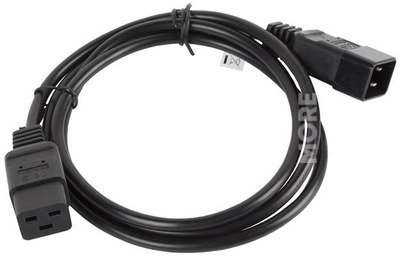 Lanberg Power cord extension cord IEC 320 C19 - C20 VDE 1.8M VDE black