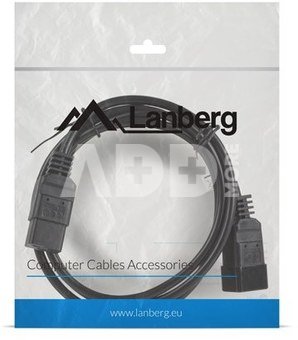 Lanberg Power cord extension cord IEC 320 C19 - C20 VDE 1.8M VDE black