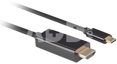 Lanberg USB-C to HDMI Cable, 1 m 4K/60Hz, Black