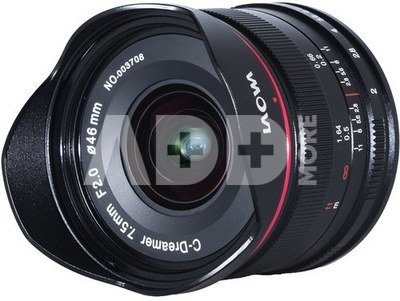 Laowa 7.5mm F2 MFT Lightweight Black