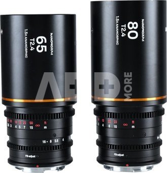 Laowa Nanomorph&Acirc; S35 Prime&Acirc; 2 Lens&Acirc; Bundle &Acirc; (65mm,80mm) (Amber) DL