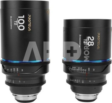 Laowa Proteus 2X Anamorphic 2 Lens Bundle Set C (28mm, 100mm) Blue (Meters) Arri PL (Default) + EF