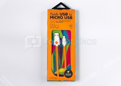 Lark Cable USB to Micro USB Origami 1m orange
