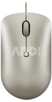 Lenovo 540 USB-C Wired Compact Mouse (Sand)