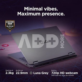 Lenovo LOQ 15IRX10 15.6 FHD i5-13450HX/16GB/1TB/NVIDIA GF RTX 5060 8GB/WIN11 Home/ENG Backlit kbd/Luna Grey/2Y Warranty | Lenovo