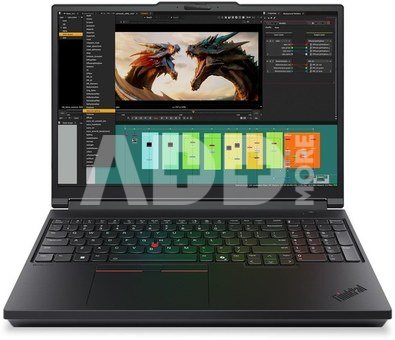 Lenovo ThinkPad P16 G3 | Black | 16 " | IPS | WUXGA | 1920 x 1200 pixels | Anti-glare | Intel Core Ultra 7 | 255HX | 32 (2x16) GB | SODIMM DDR5 | Solid-state drive capacity 1000 GB | NVIDIA RTX PRO 2000 Blackwell Generation | GDDR7 | 8 GB | Windows 11 Pro | 802.11be | Bluetooth version 5.4 | Keyboard language English | Keyboard backlit | Warranty 36 month(s) | Battery warranty 12 month(s)