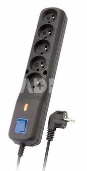 Lestar Surge protector LV-530W 1,5M BLACK