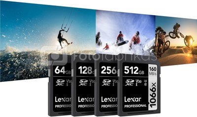 Lexar PRO 1066x R160/W120 256GB SDXC U3 V30 UHS-I