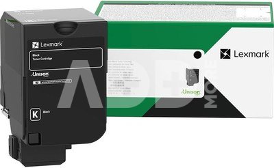 Lexmark Return Programme 28K CX735 Toner cartridge, Black