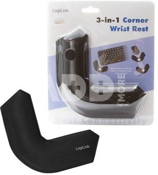 Logilink ID0166 3-in-1 gaming keyboard pad, corner wrist and elbow rest